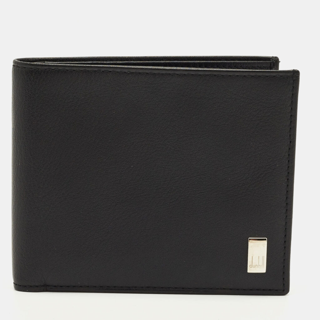 Dunhill Black Leather Bifold Wallet