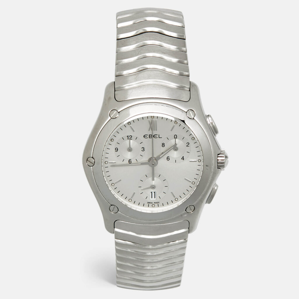 Ebel Classic Wave E9251F41 Wave Silver Dial Stainless Steel Men's Wristwatch 40 mm Ebel Classic Wave E9251F41 Wave Silver Dial Stainless Steel Men's Wristwatch 40 mm