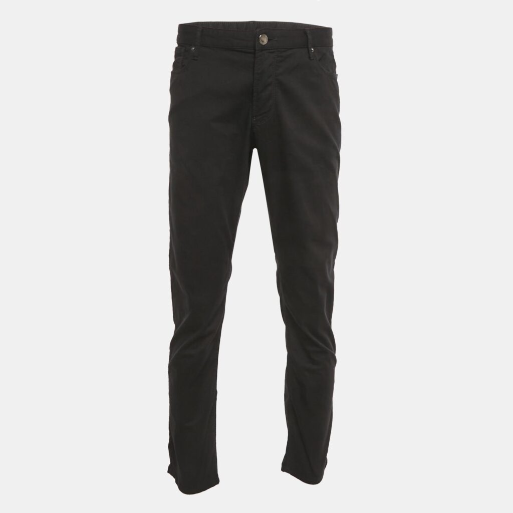 Emporio Armani Black Cotton Formal Pants XXL Emporio Armani Black Cotton Formal Pants XXL