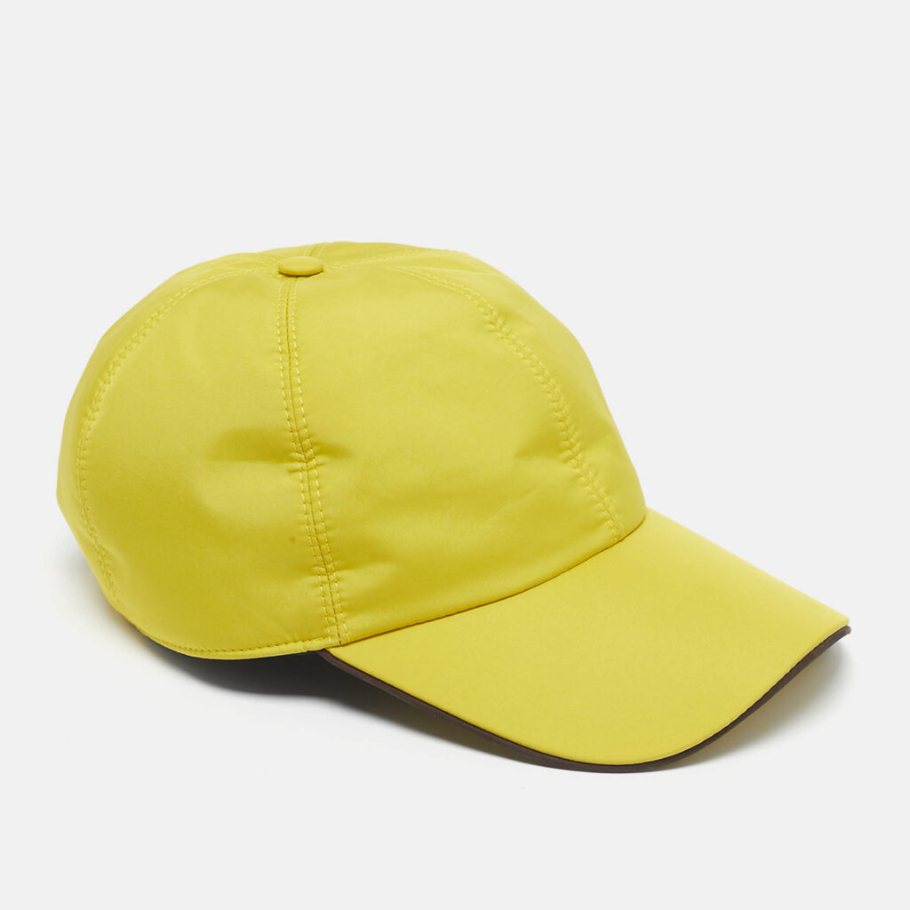 Zegna Yellow Synthetic Technical Zephyr Baseball Cap M Zegna Yellow Synthetic Technical Zephyr Baseball Cap M