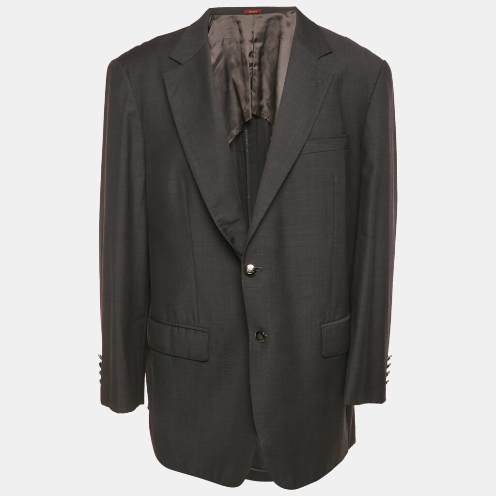 Ermenegildo Zegna Zenith Black Wool Single Breasted Blazer XXL Ermenegildo Zegna Zenith Black Wool Single Breasted Blazer XXL