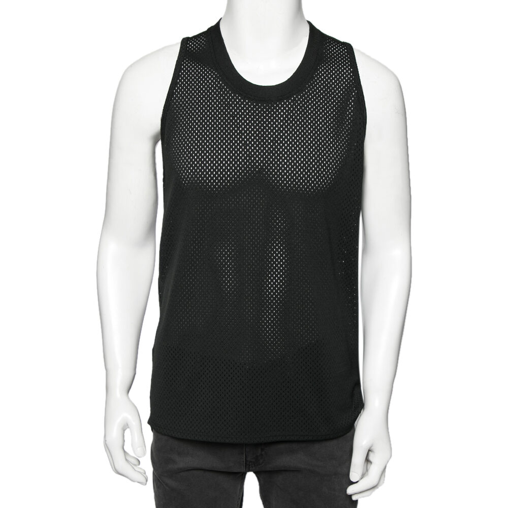 Fear of God Black Perforated Knit Sleeveless T-Shirt S Fear of God Black Perforated Knit Sleeveless T-Shirt S