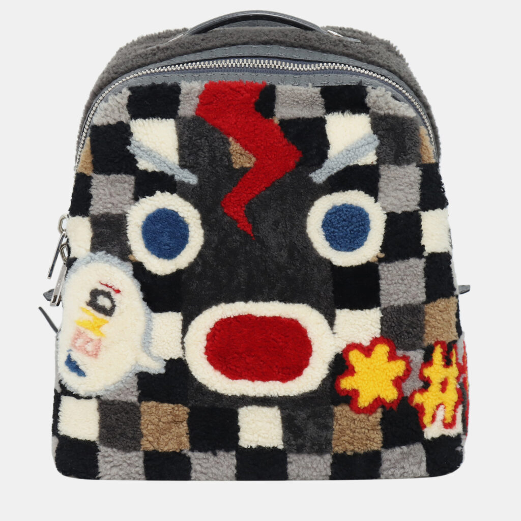 Fendi Selleria Sheraling Fendi Faces Backpack Fendi Selleria Sheraling Fendi Faces Backpack