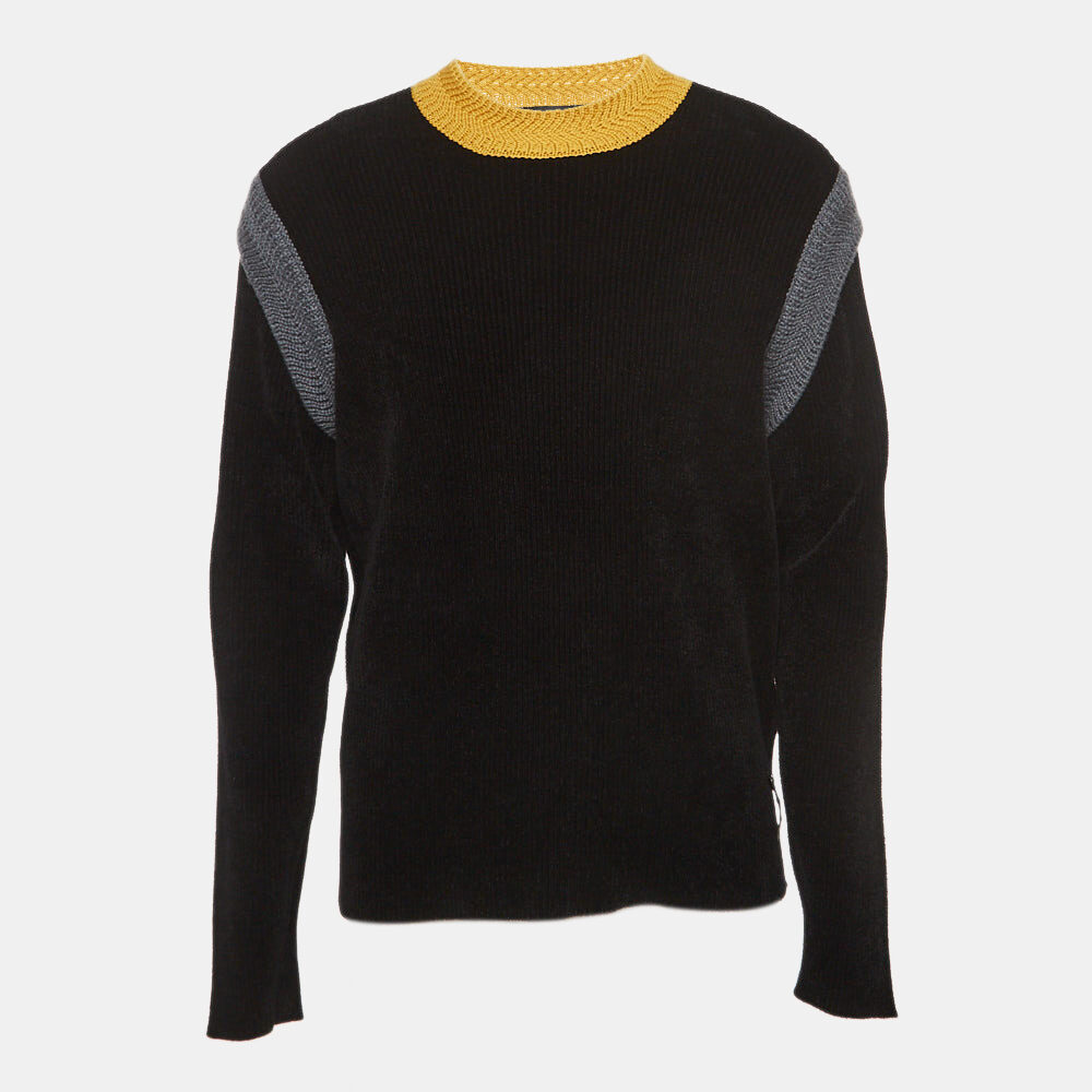Fendi Black/Multicolor Knit Sweater L Fendi Black/Multicolor Knit Sweater L