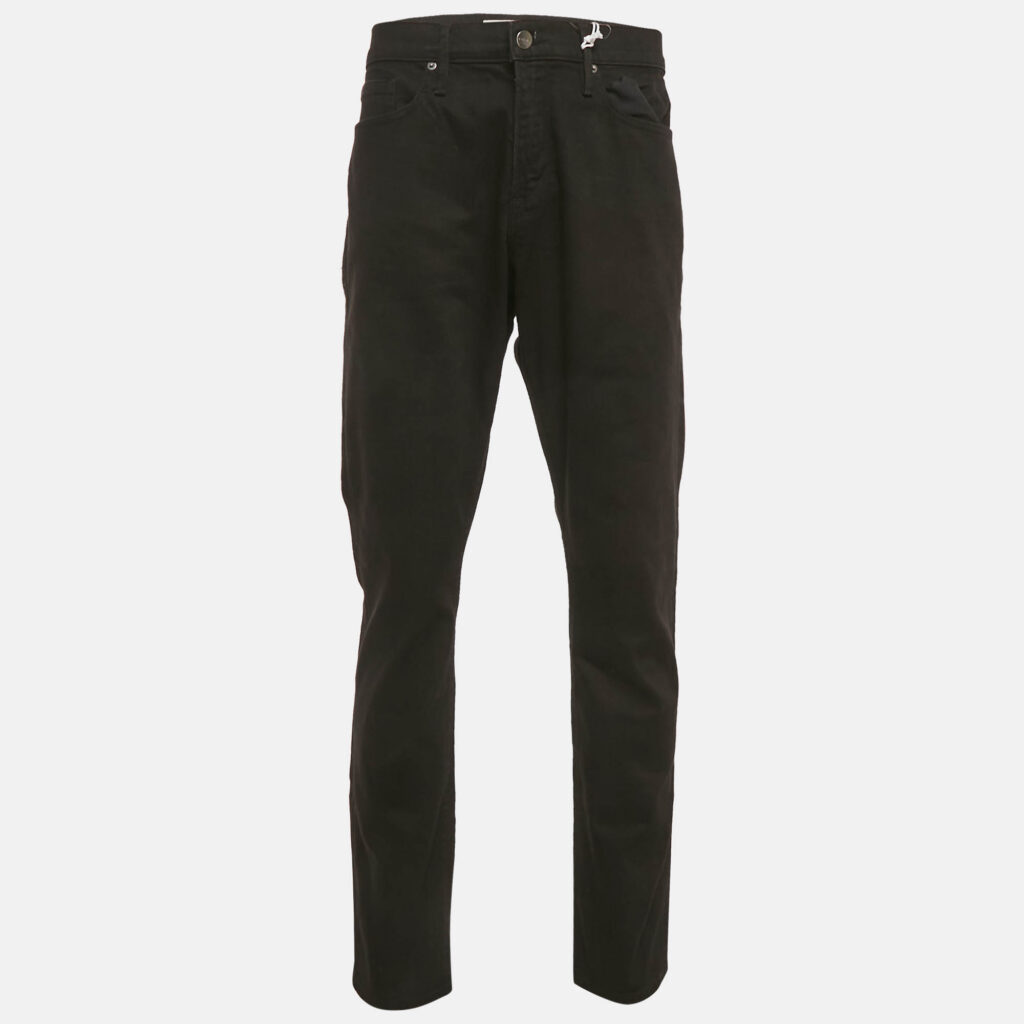 Frame Black Denim L'Homme Slim Jeans XL Waist 37"