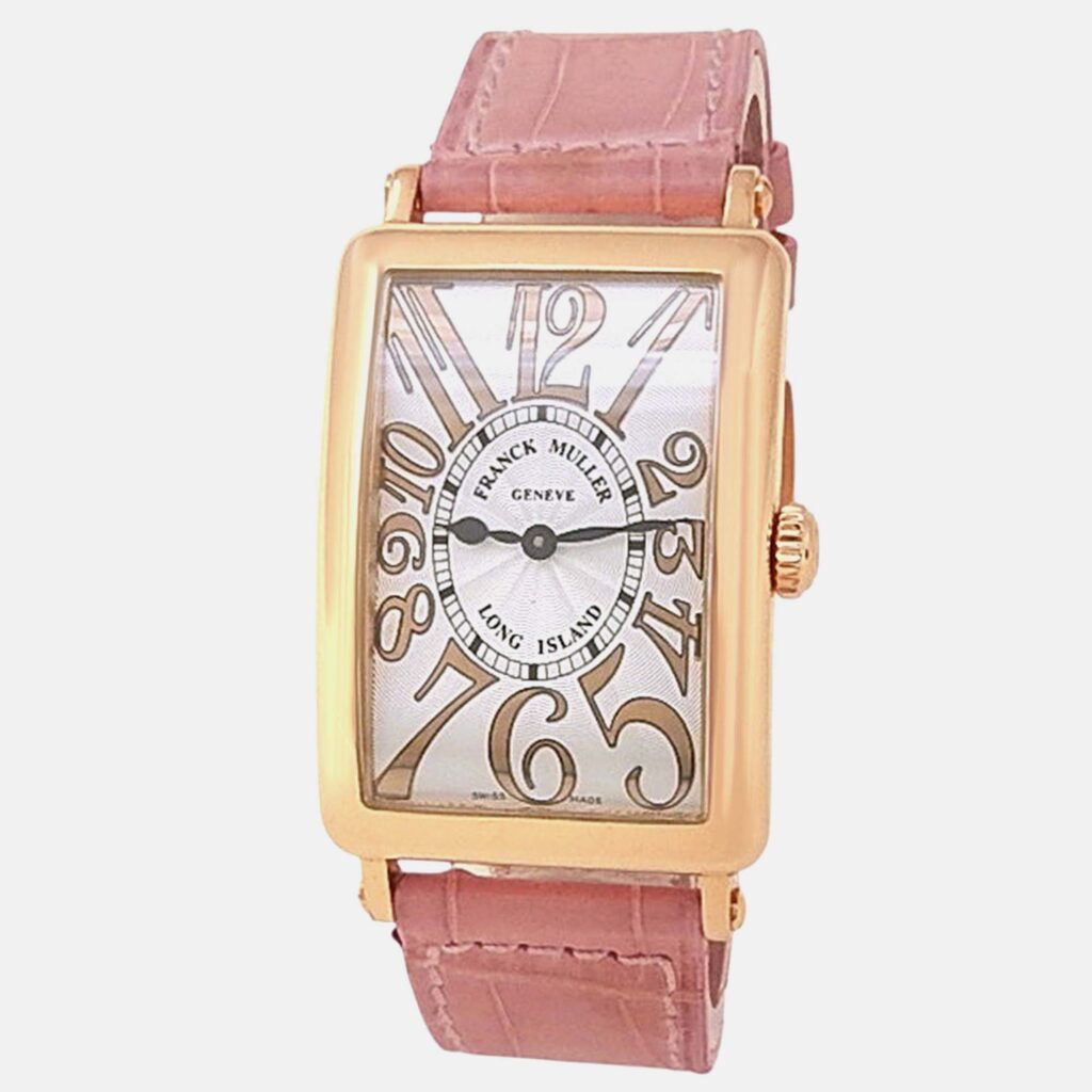 Franck Muller Long Island 952 QZ REL Quartz Silver 18K Rose Gold Women’s Wristwatch 26 mm Franck Muller Long Island 952 QZ REL Quartz Silver 18K Rose Gold Women’s Wristwatch 26 mm