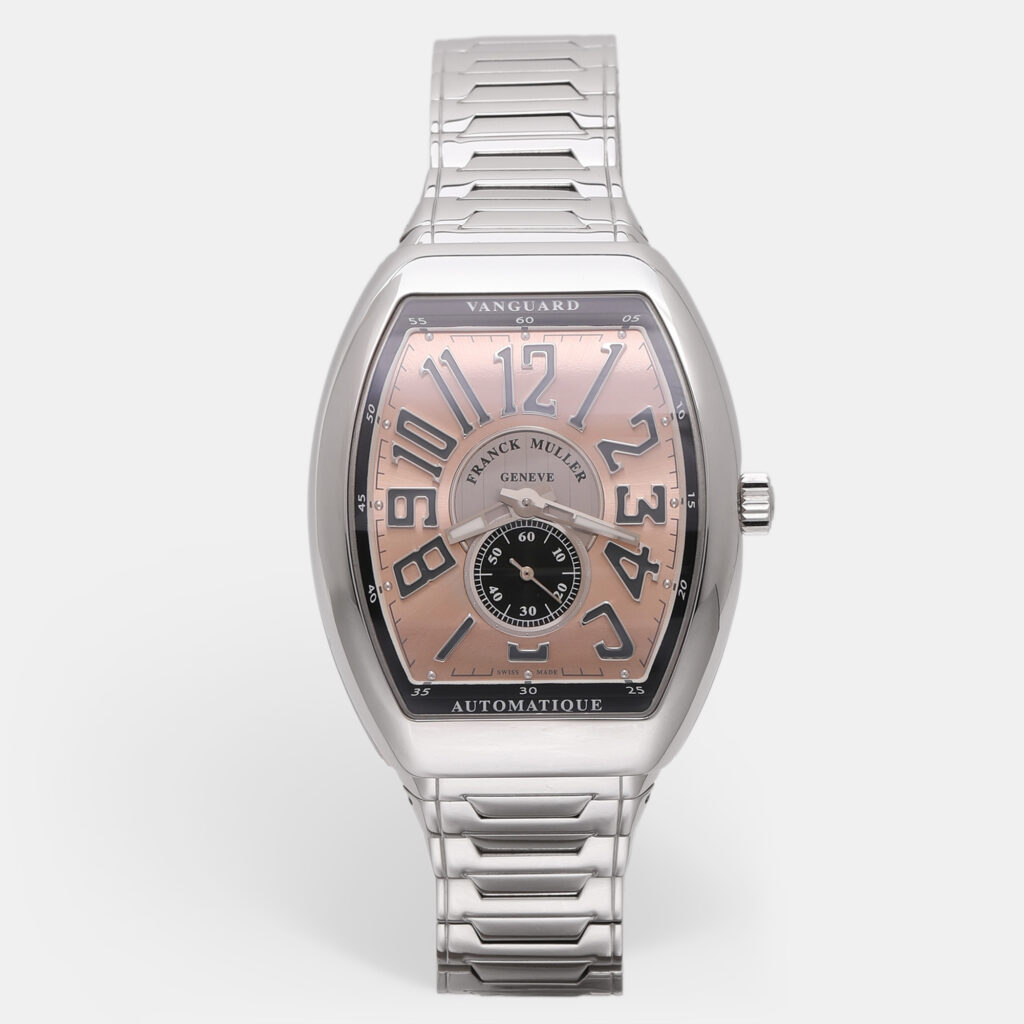Franck Muller Salmon Stainless Steel Vanguard Slim Vintage V 41 S S6 AT FO Automatic Watch 40MM Franck Muller Salmon Stainless Steel Vanguard Slim Vintage V 41 S S6 AT FO Automatic Watch 40MM
