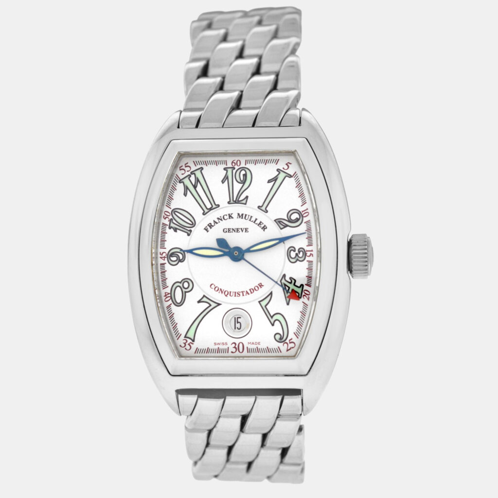 Franck Muller Conquistador 8000SC Automatic Stainless Steel Men's Wristwatch 35 mm Franck Muller Conquistador 8000SC Automatic Stainless Steel Men's Wristwatch 35 mm