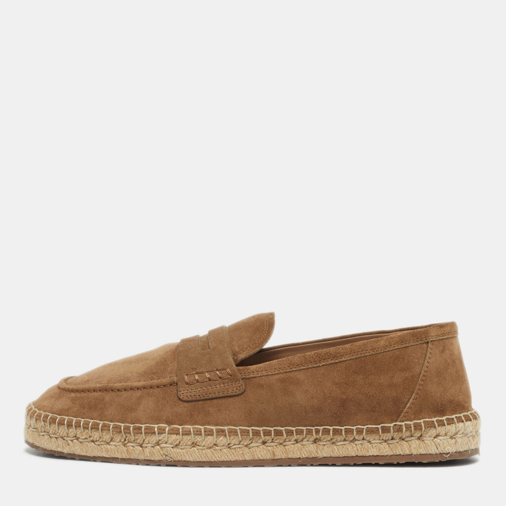luxury-men-gianvito-rossi-used-shoes-p1224398-001.jpg Gianvito Rossi Brown Suede Lido Espadrilles Size 44