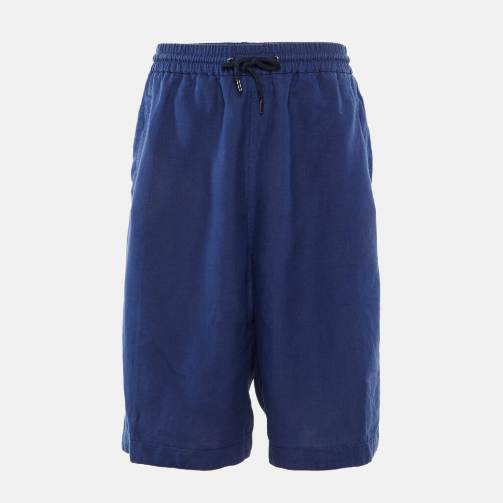 Giorgio Armani Blue Hemp Bermuda Shorts XXL