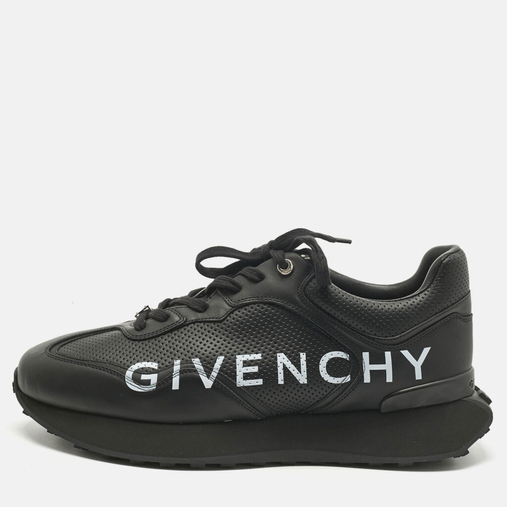 Givenchy Black Leather Spectre Runner Lace Up Sneakers Size 44 Givenchy Black Leather Spectre Runner Lace Up Sneakers Size 44