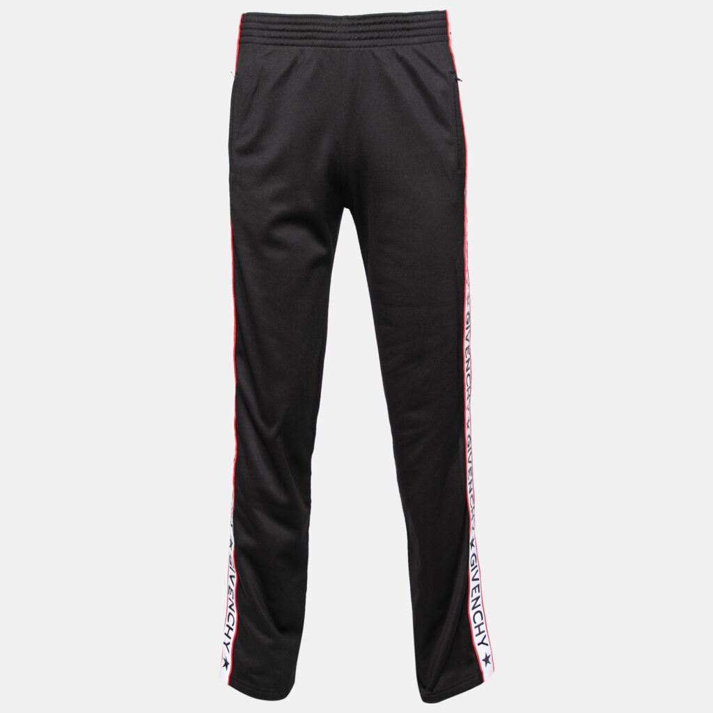 Givenchy Black Jersey Logo Tape Trimmed Joggers S Givenchy Black Jersey Logo Tape Trimmed Joggers S
