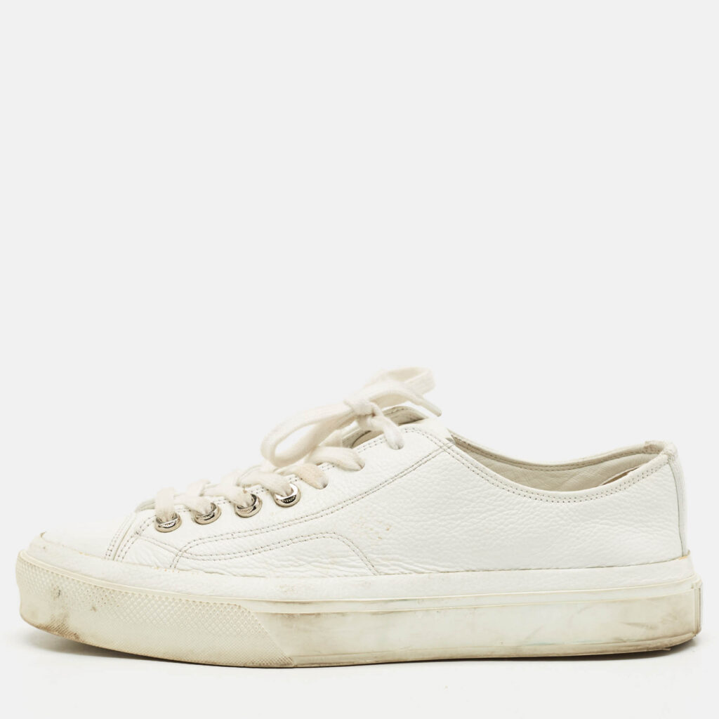 Givenchy White Leather Lace Up Sneakers Size 40 Givenchy White Leather Lace Up Sneakers Size 40