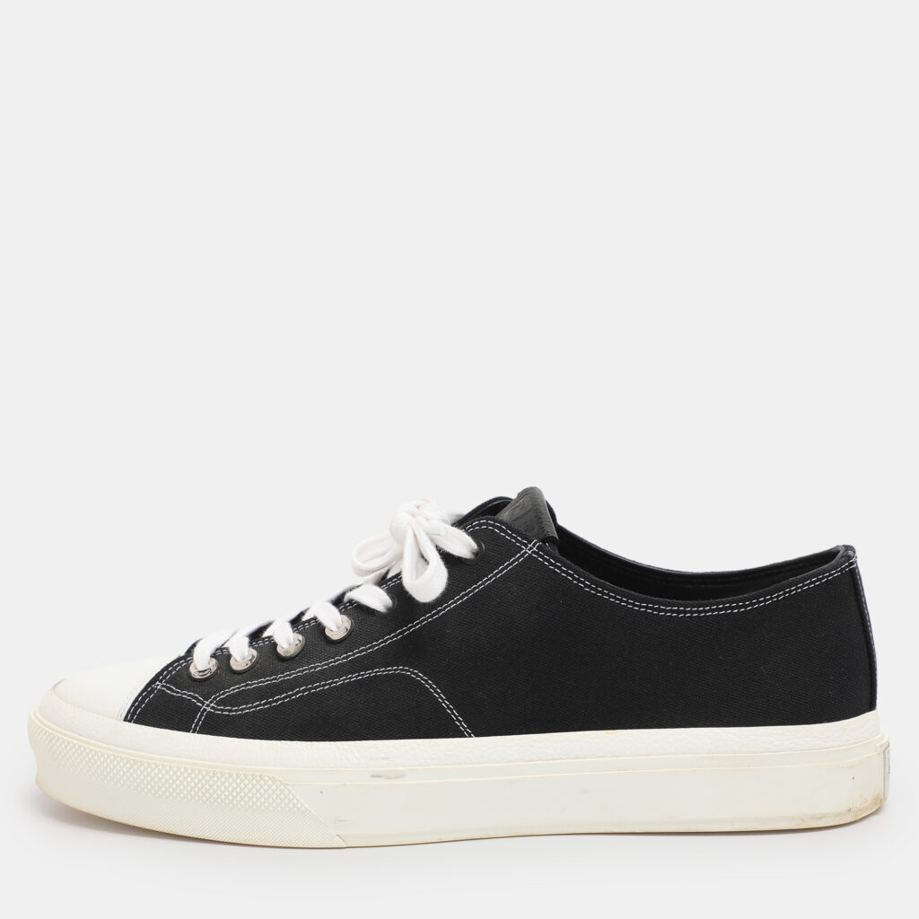 Givenchy Black Canvas City Low Top Sneakers Size 44 Givenchy Black Canvas City Low Top Sneakers Size 44