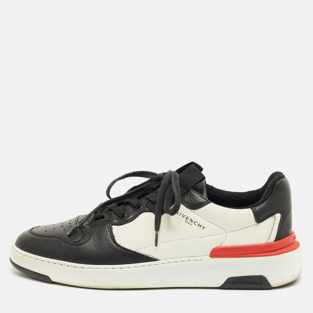 Givenchy White/Black Leather Runner Lace-Up Sneakers Size 43 Givenchy White/Black Leather Runner Lace-Up Sneakers Size 43