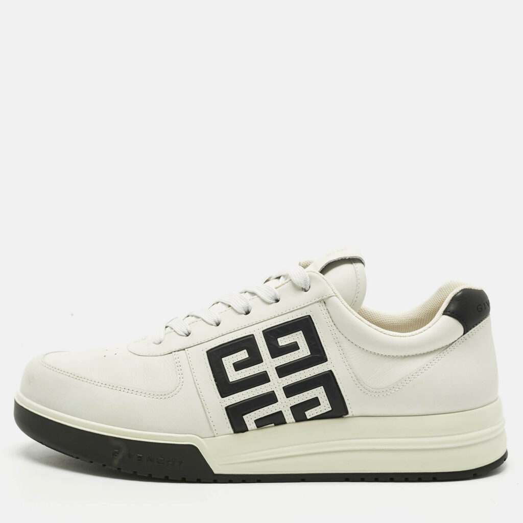 Givenchy White Leather G4 Lace Up Sneakers Size 44 Givenchy White Leather G4 Lace Up Sneakers Size 44