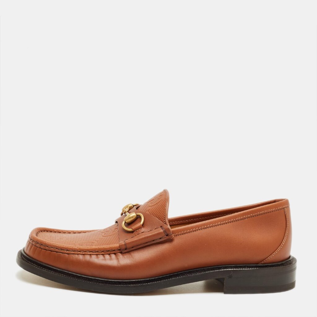 Gucci Brown Leather Horsebit Slip On Loafers Size 42 Gucci Brown Leather Horsebit Slip On Loafers Size 42