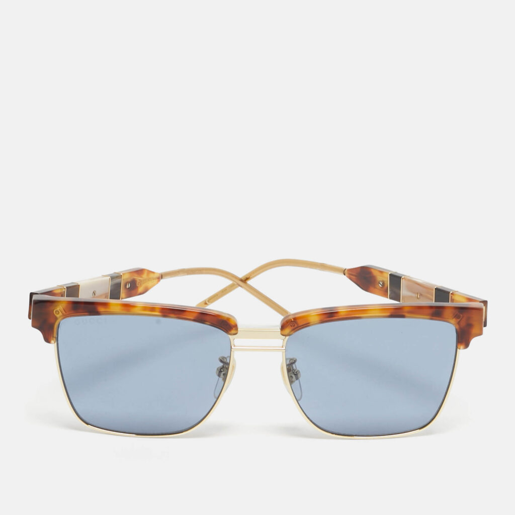 Gucci Tortoise Brown/Blue Gradient GG0603S Square Sunglasses Gucci Tortoise Brown/Blue Gradient GG0603S Square Sunglasses