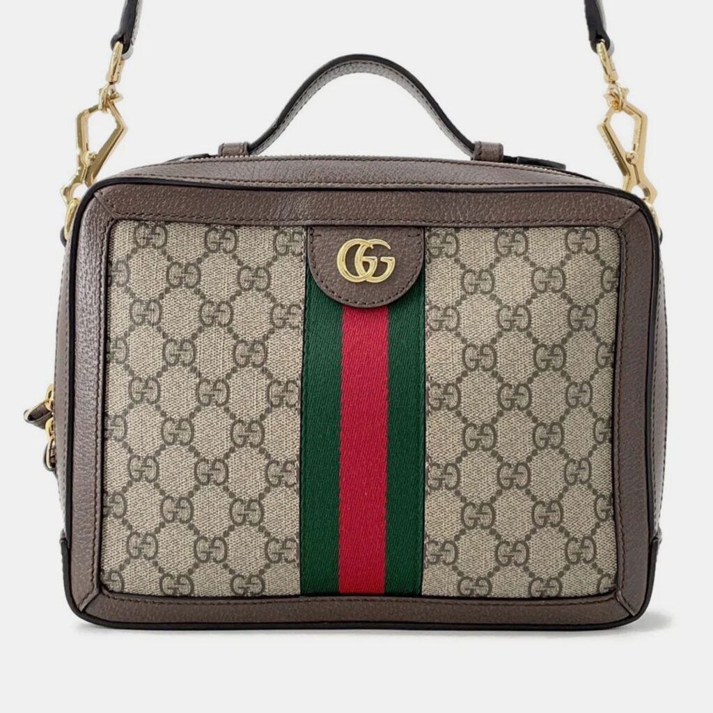 Gucci Ophidia Gg Supreme Shoulder Bag Beige/Brown Pvc Leather Gucci Ophidia Gg Supreme Shoulder Bag Beige/Brown Pvc Leather