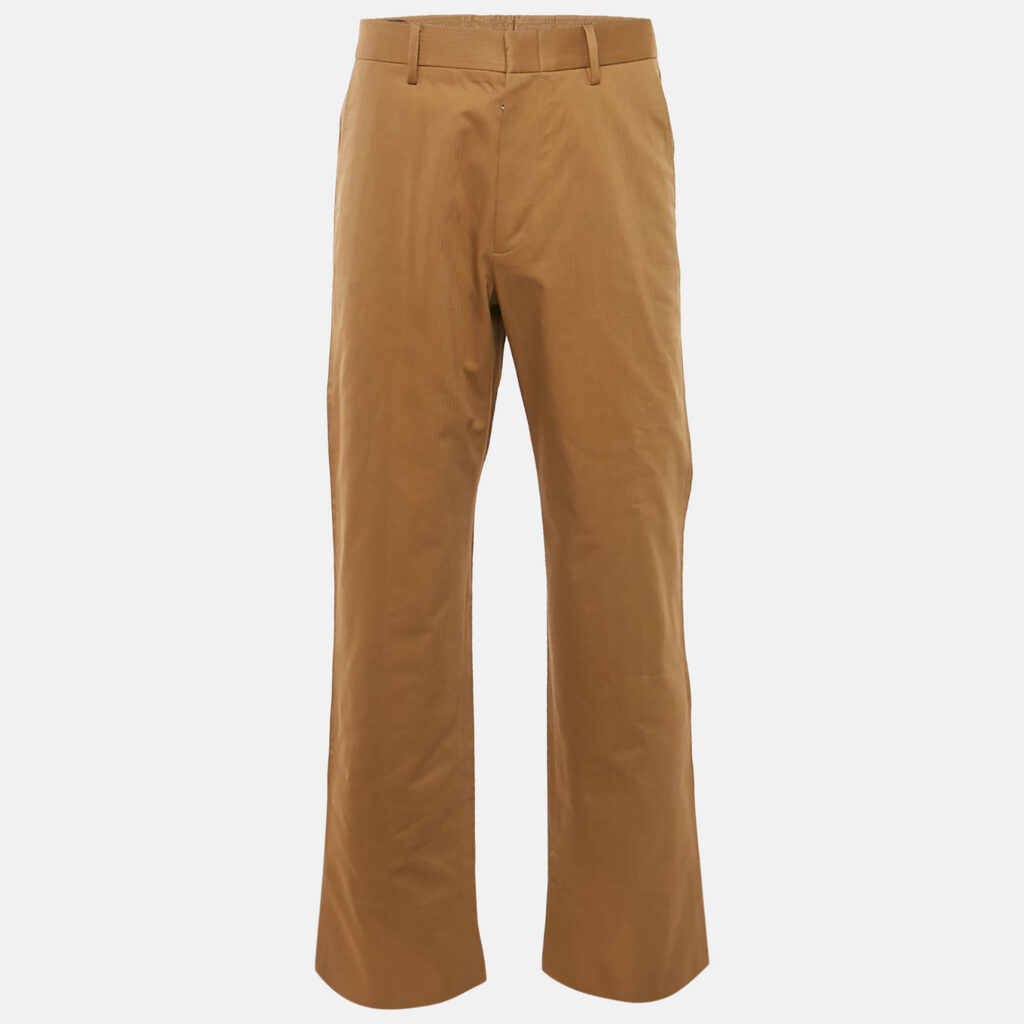 Gucci Brown Cotton Wide-Leg Trousers M Gucci Brown Cotton Wide-Leg Trousers M