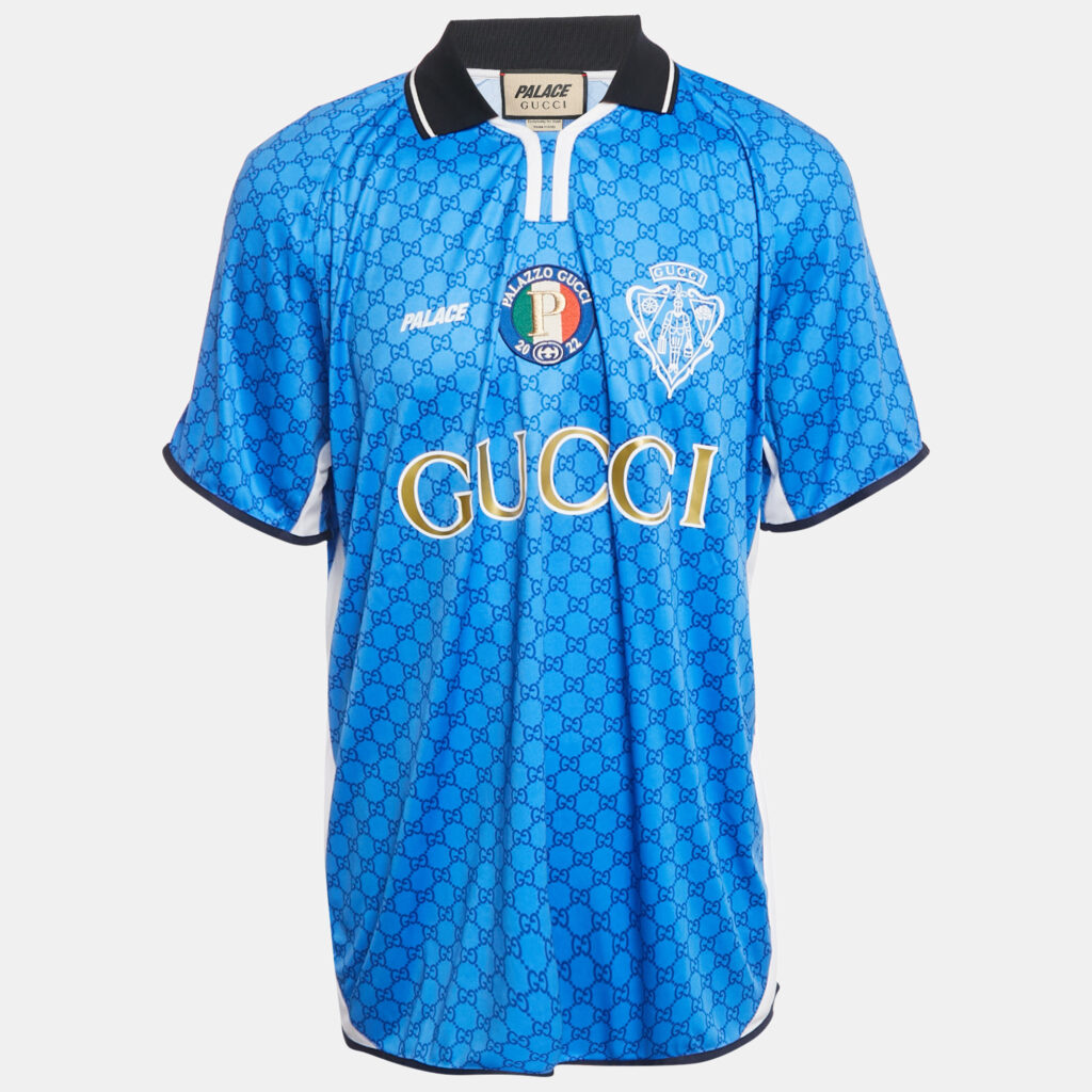 Gucci x Palace Blue Printed Jersey T-Shirt XXL