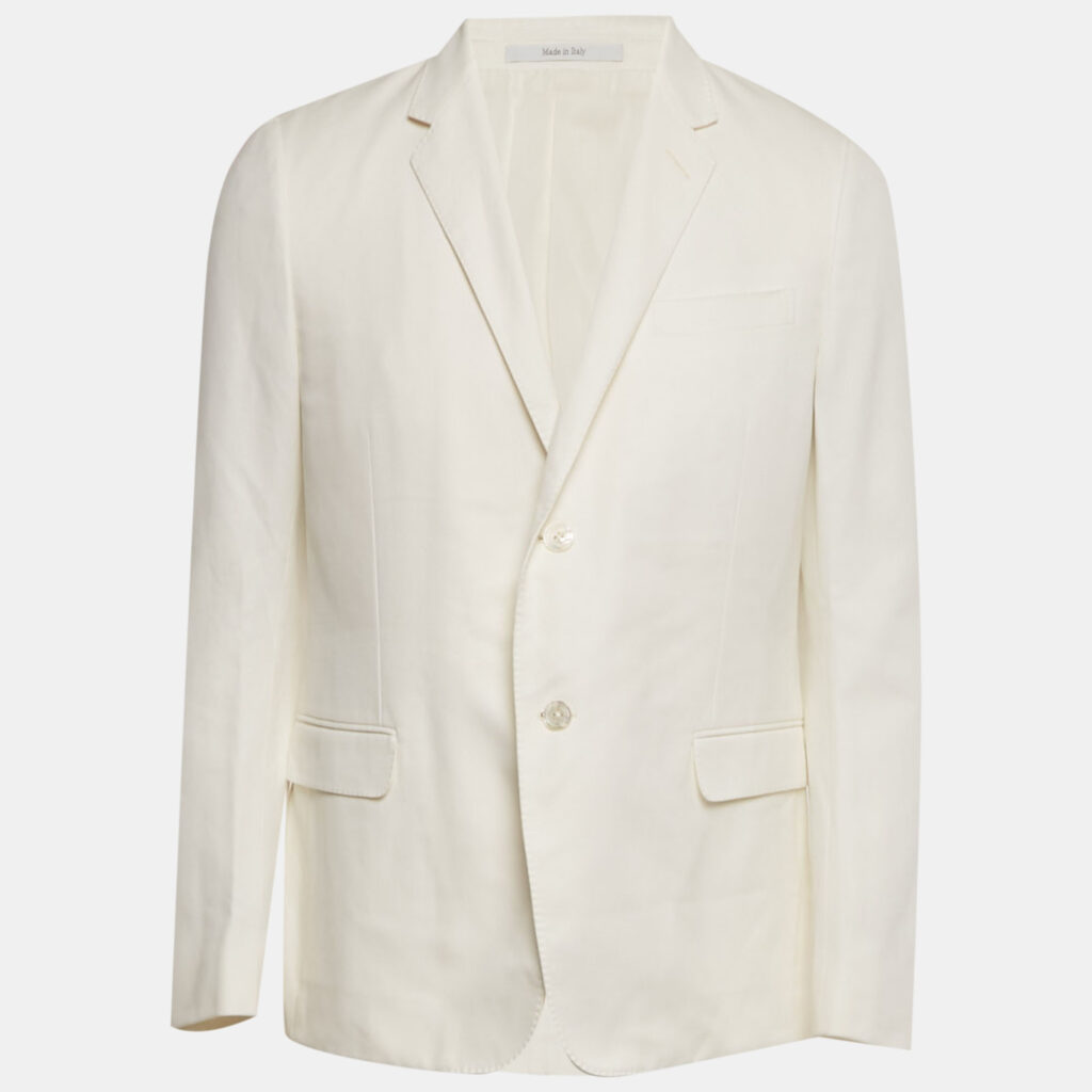 luxury-men-gucci-used-clothes-p1238301-006-1.jpg Gucci White Textured Cotton Regular Fit Suit XL