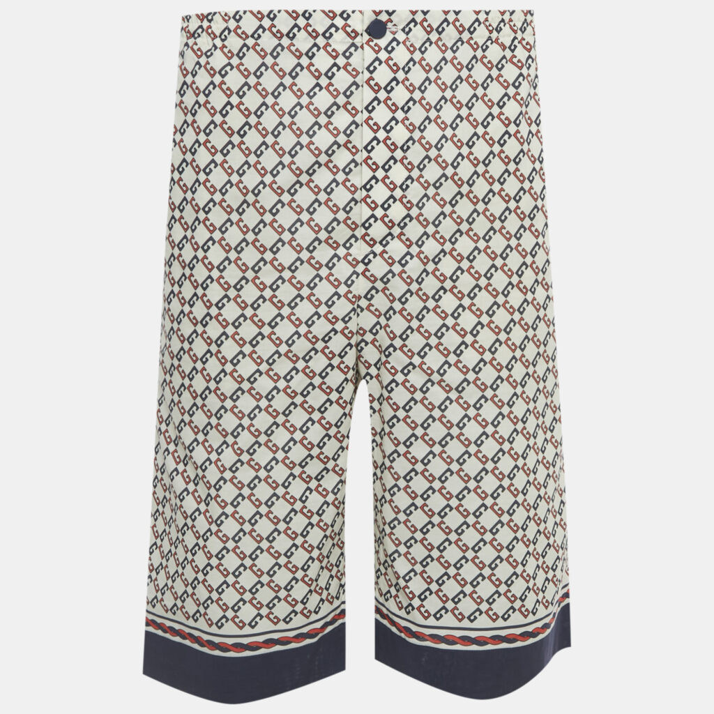 Gucci White GG Print Cotton Shorts XL Gucci White GG Print Cotton Shorts XL