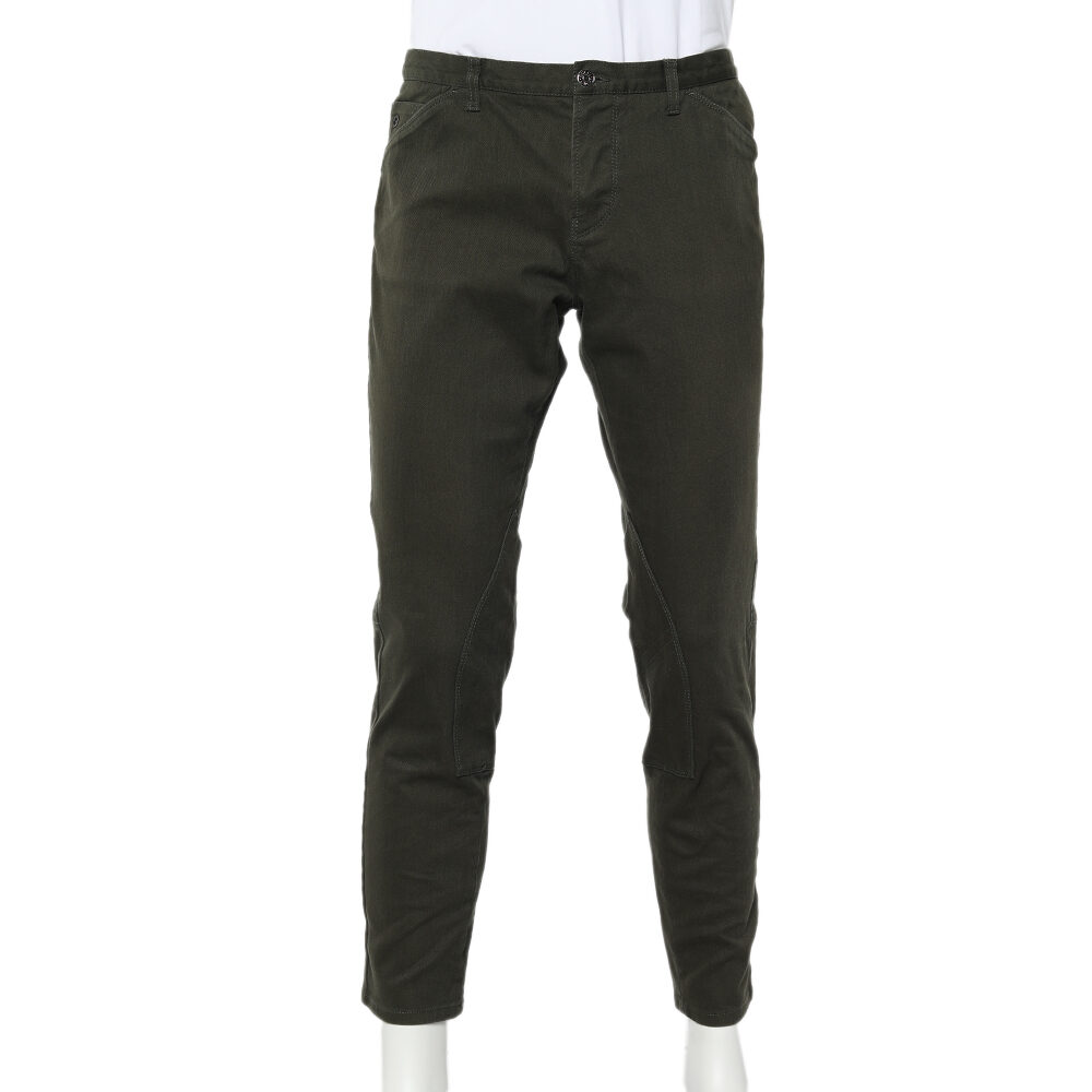 Gucci Olive Green Denim Riding Jeans XL Gucci Olive Green Denim Riding Jeans XL
