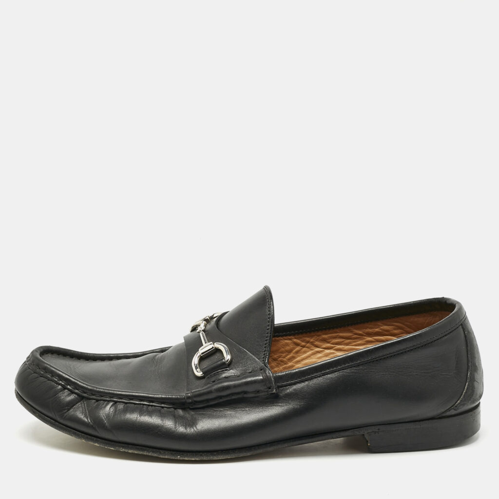 Gucci Black Leather Horsebit Slip On Loafers Size 43 Gucci Black Leather Horsebit Slip On Loafers Size 43