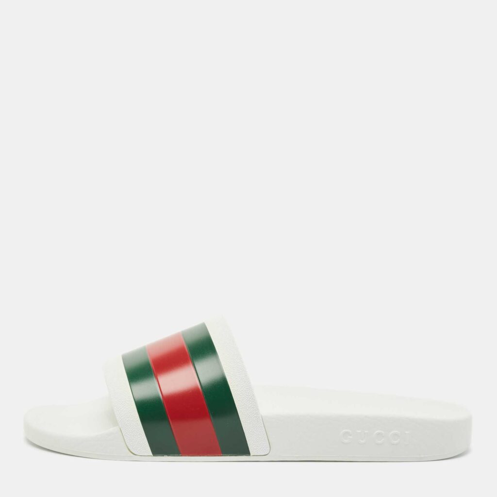 Gucci White Rubber Pursuit 72 Pool Slides Size 46 Gucci White Rubber Pursuit 72 Pool Slides Size 46