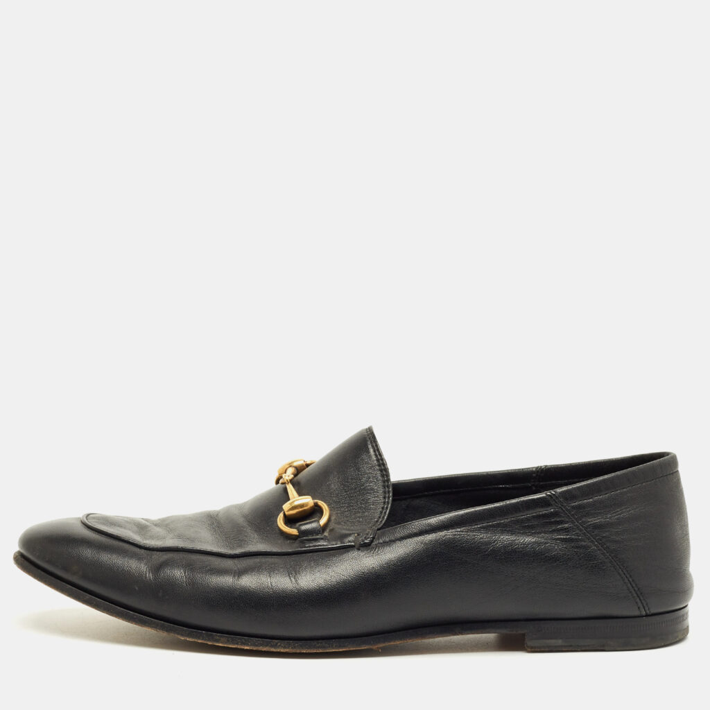 Gucci Black Leather Horsebit Princetown Loafers Size 42.5 Gucci Black Leather Horsebit Princetown Loafers Size 42.5