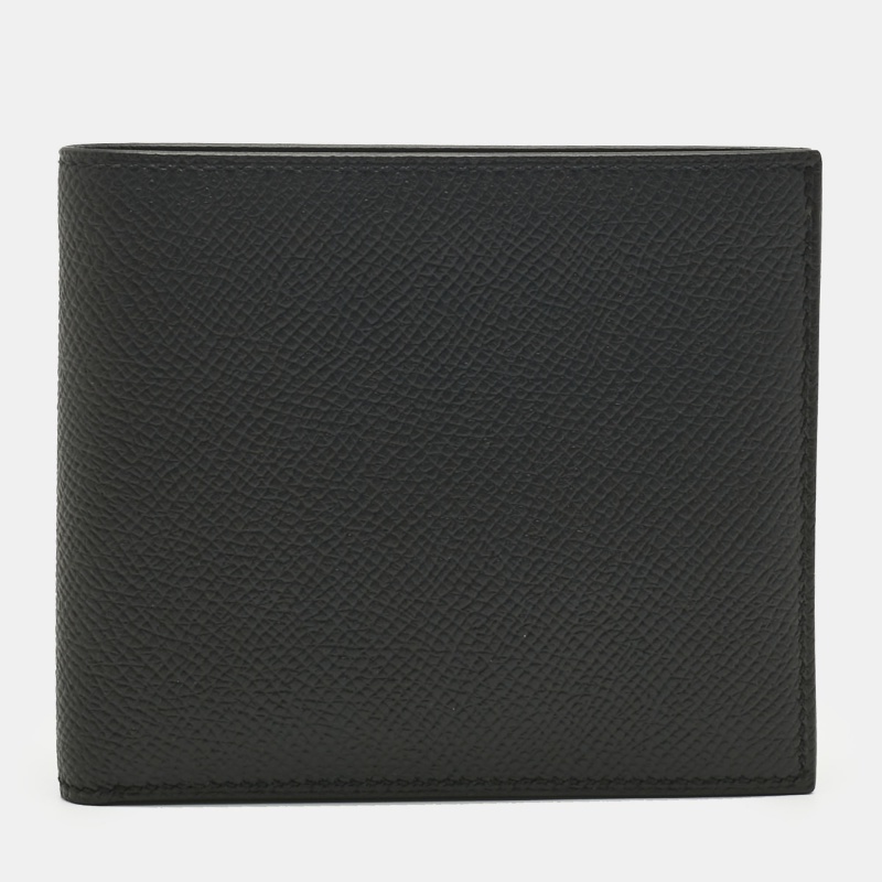 Hermès Black Black Madame Leather Citizen Twill Wallet Hermès Black Black Madame Leather Citizen Twill Wallet