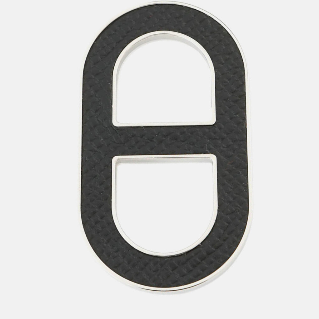 Hermes Chaine D'Ancre Brooch Black Metal Epsom Hermes Chaine D'Ancre Brooch Black Metal Epsom
