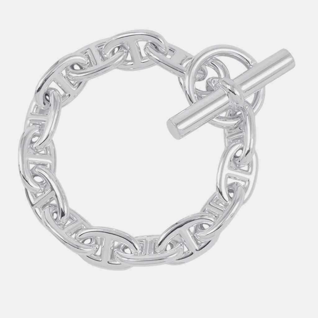 Hermes Chaine D'Ancre 14 Frames MM Silver 925 Bracelet Hermes Chaine D'Ancre 14 Frames MM Silver 925 Bracelet