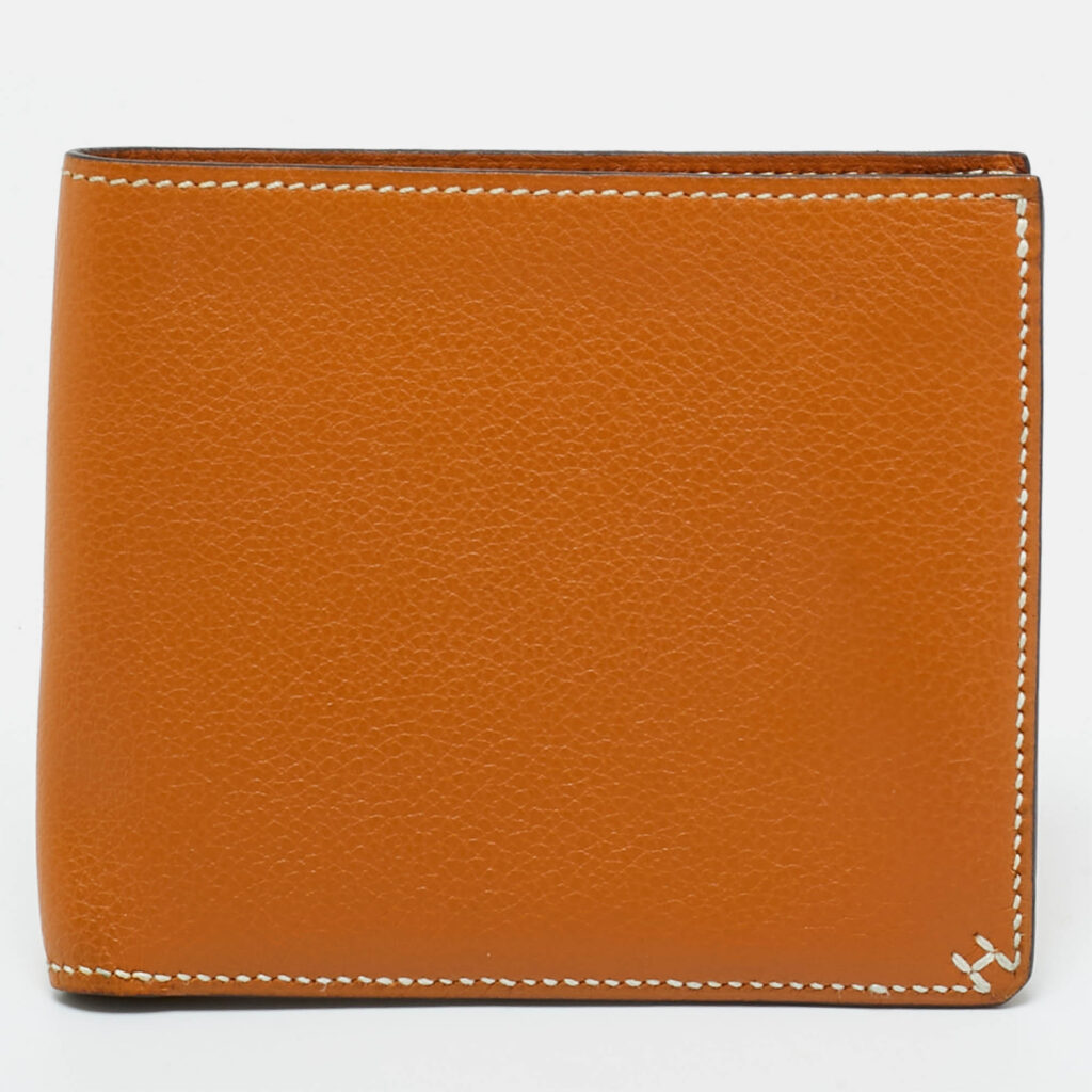 Hermès Toffee Evercolor Leather H Sellier Bifold Wallet Hermès Toffee Evercolor Leather H Sellier Bifold Wallet