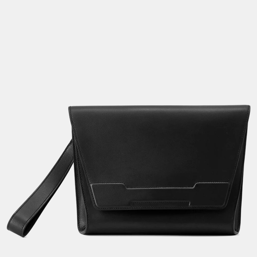 Hermes Novapolis Pouch Black Evercolor