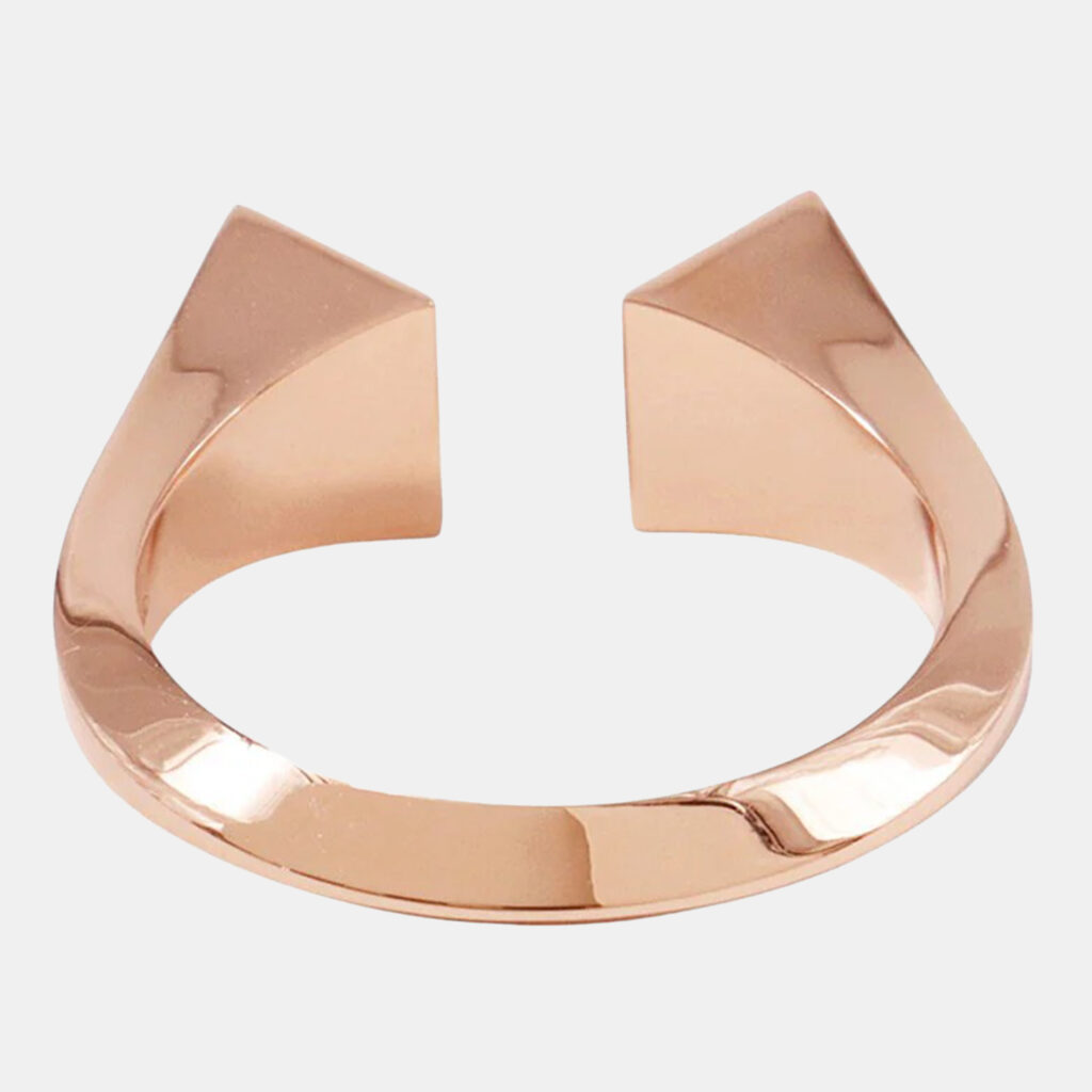 Hermes Crew De Forge Ring Size Gm/55/#15 18K Pink Gold