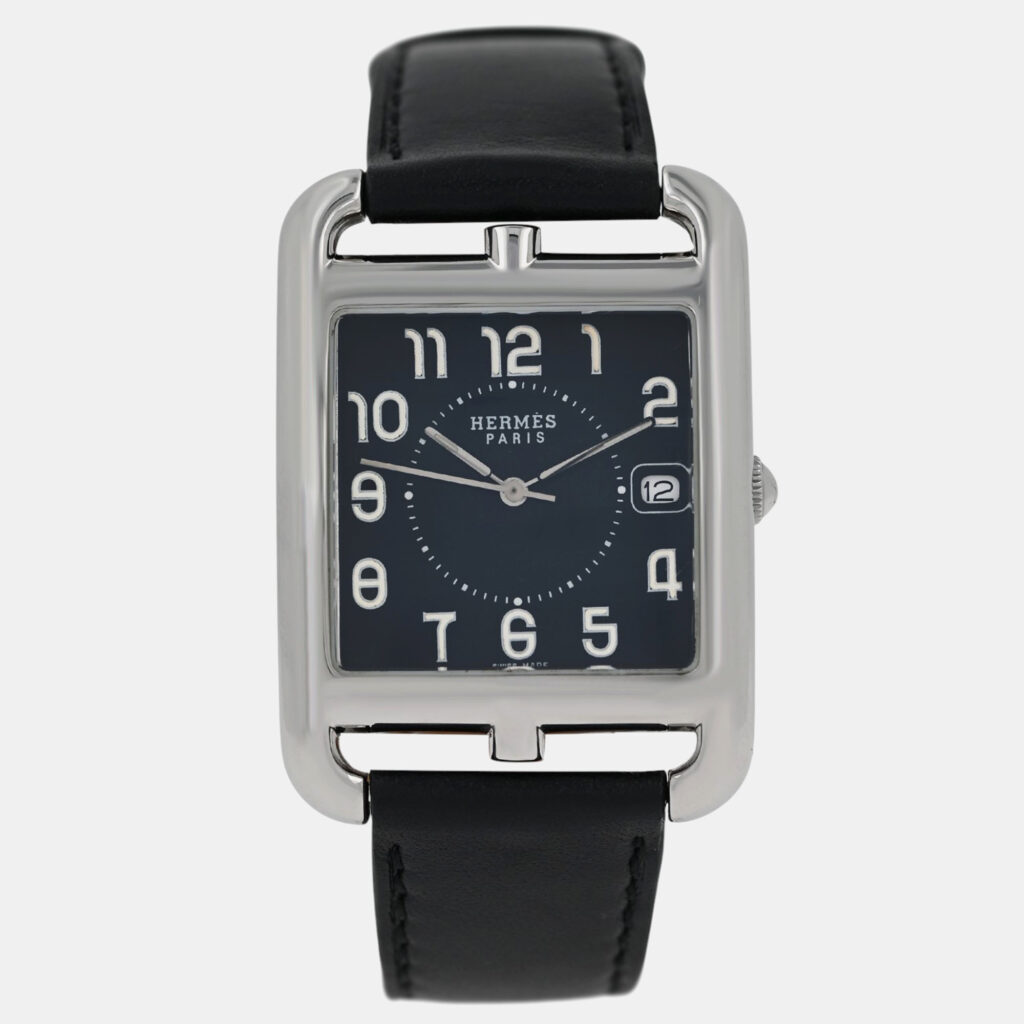 Hermes Cape Cod CC1.810 Quartz Black Stainless Steel Men's Wristwatch 34 mm