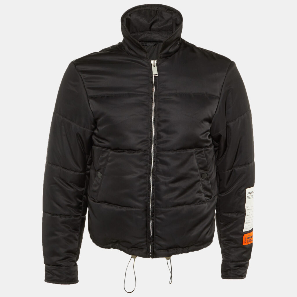 Heron Preston Black Nylon Puffer Jacket XXS Heron Preston Black Nylon Puffer Jacket XXS
