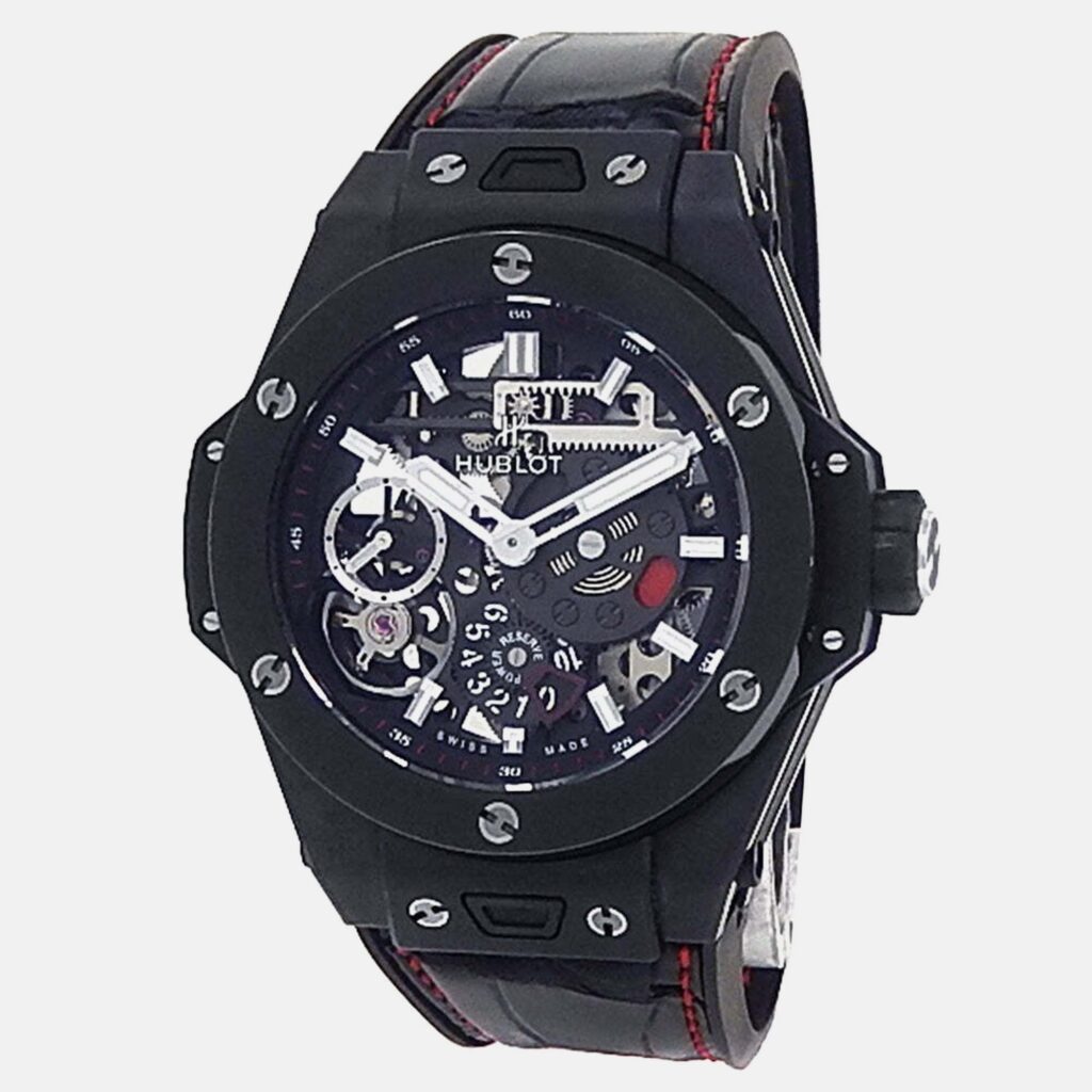 Hublot Big Bang Meca-10 414.CI.123.RX Automatic Skeleton Ceramic Men’s Wristwatch 45 mm Hublot Big Bang Meca-10 414.CI.123.RX Automatic Skeleton Ceramic Men’s Wristwatch 45 mm