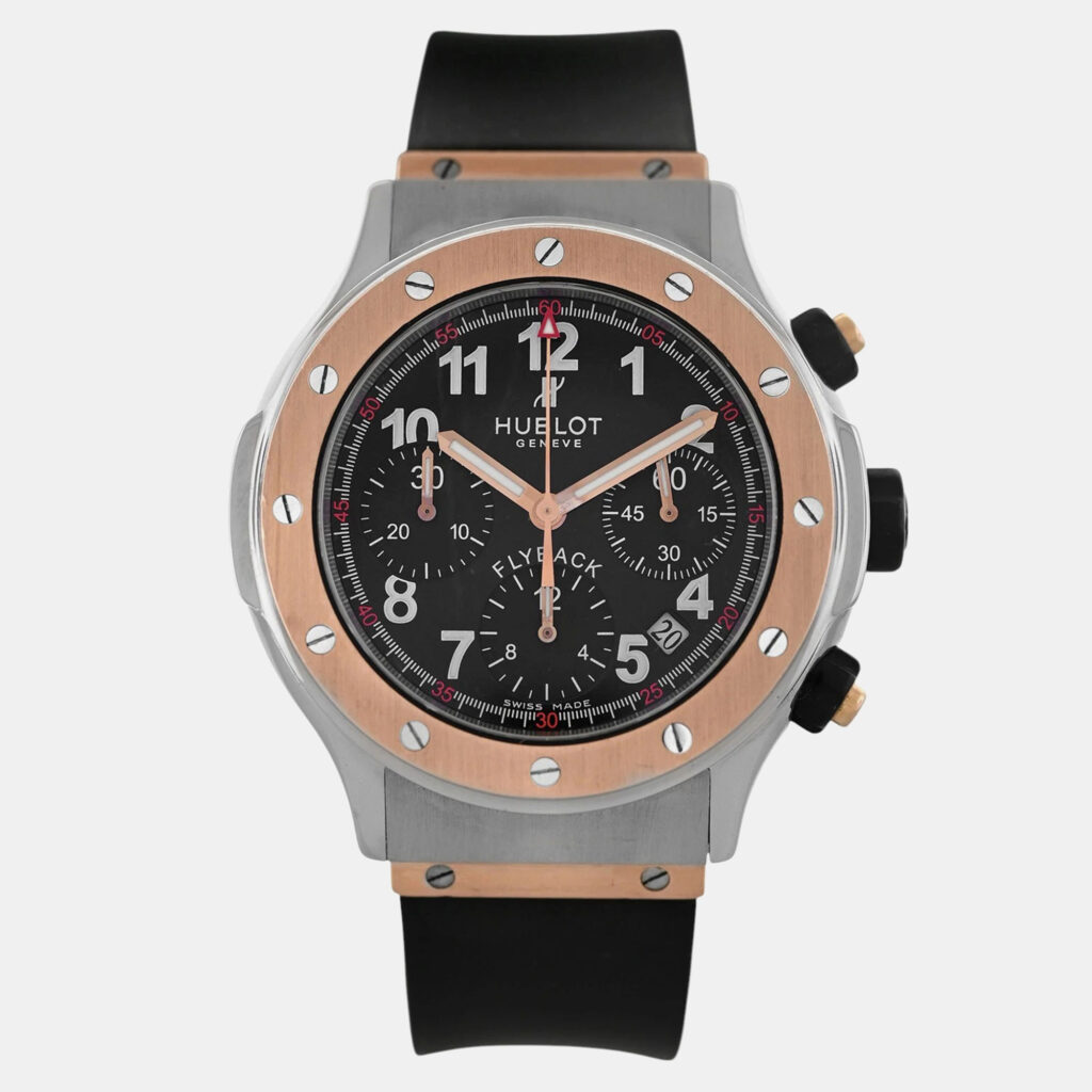 Hublot Super B Flyback 1926.7 Automatic Black Stainless Steel Men's Wristwatch 42 mm Hublot Super B Flyback 1926.7 Automatic Black Stainless Steel Men's Wristwatch 42 mm