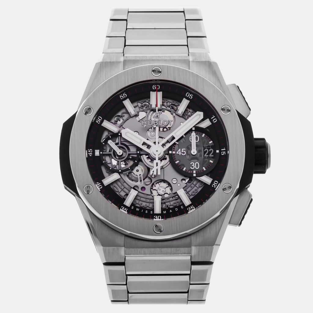 Pre-Owned Hublot Big Bang Integral 451.NX.1170.NX Black Automatic Titanium Men's Wristwatch 42 mm Pre-Owned Hublot Big Bang Integral 451.NX.1170.NX Black Automatic Titanium Men's Wristwatch 42 mm
