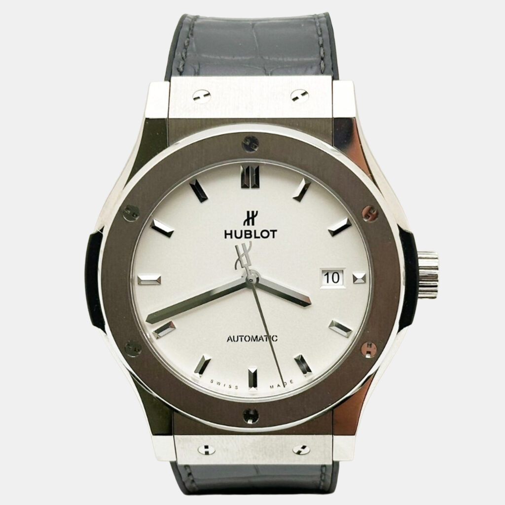 Hublot Classic Fusion 542.NX.2611.LR Automatic Opaline Titanium Men's Wristwatch 42 mm Hublot Classic Fusion 542.NX.2611.LR Automatic Opaline Titanium Men's Wristwatch 42 mm