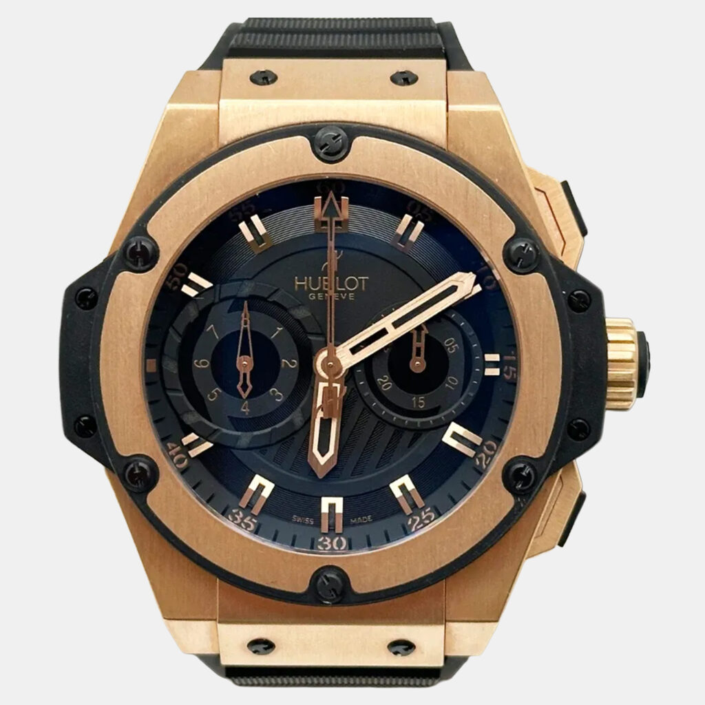 Hublot King Power Big Bang Foudroyante 715.PX.1128.RX Automatic Black 18K Rose Gold Men's Wristwatch 48 mm Hublot King Power Big Bang Foudroyante 715.PX.1128.RX Automatic Black 18K Rose Gold Men's Wristwatch 48 mm