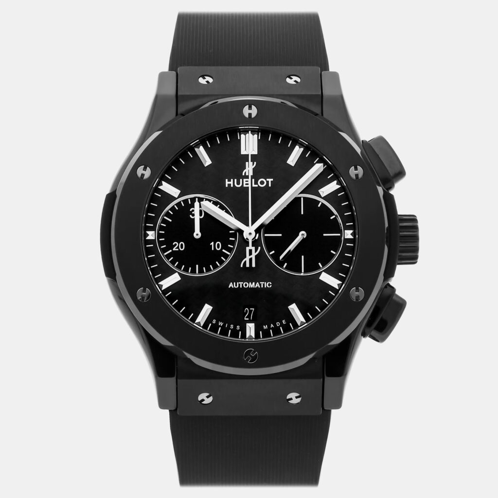 Pre-Owned Hublot Classic Fusion Chronograph Black Magic 521.CM.1771.RX 45 mm Pre-Owned Hublot Classic Fusion Chronograph Black Magic 521.CM.1771.RX 45 mm