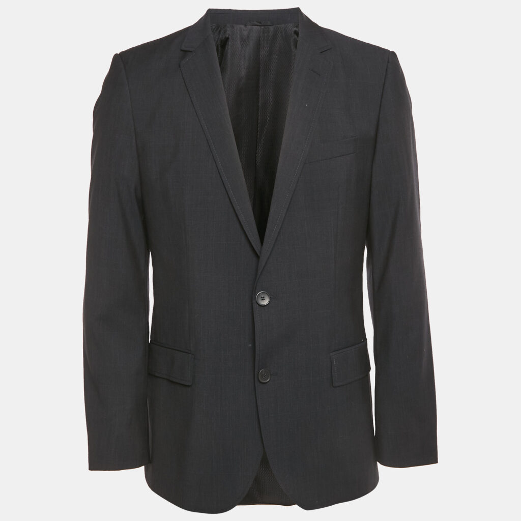 Hugo Boss Navy Blue Wool Regular Fit Blazer L