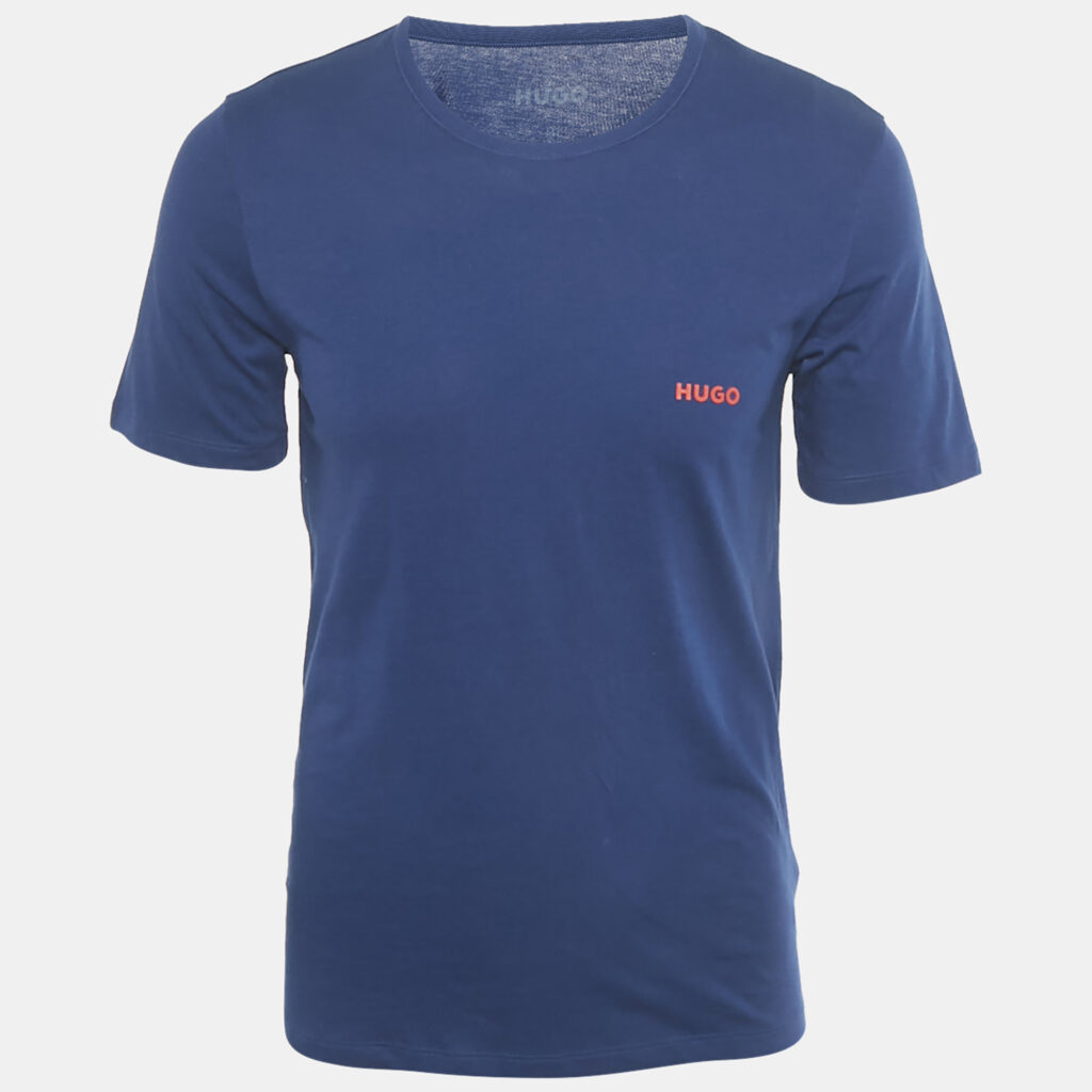 Hugo Boss Blue Logo Print Jersey Triplet P T-Shirt M Hugo Boss Blue Logo Print Jersey Triplet P T-Shirt M