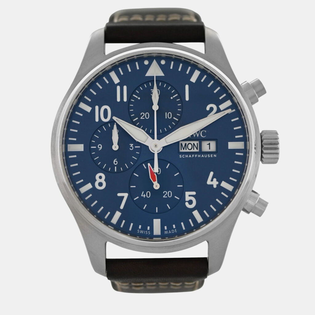 IWC Pilot's IW378003 Automatic Blue Stainless Steel Men's Wristwatch 43 mm IWC Pilot's IW378003 Automatic Blue Stainless Steel Men's Wristwatch 43 mm