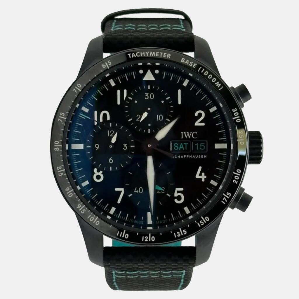 IWC Pilot Chronograph IW388306 Automatic Black Stainless Steel Unisex Wristwatch 41 mm IWC Pilot Chronograph IW388306 Automatic Black Stainless Steel Unisex Wristwatch 41 mm