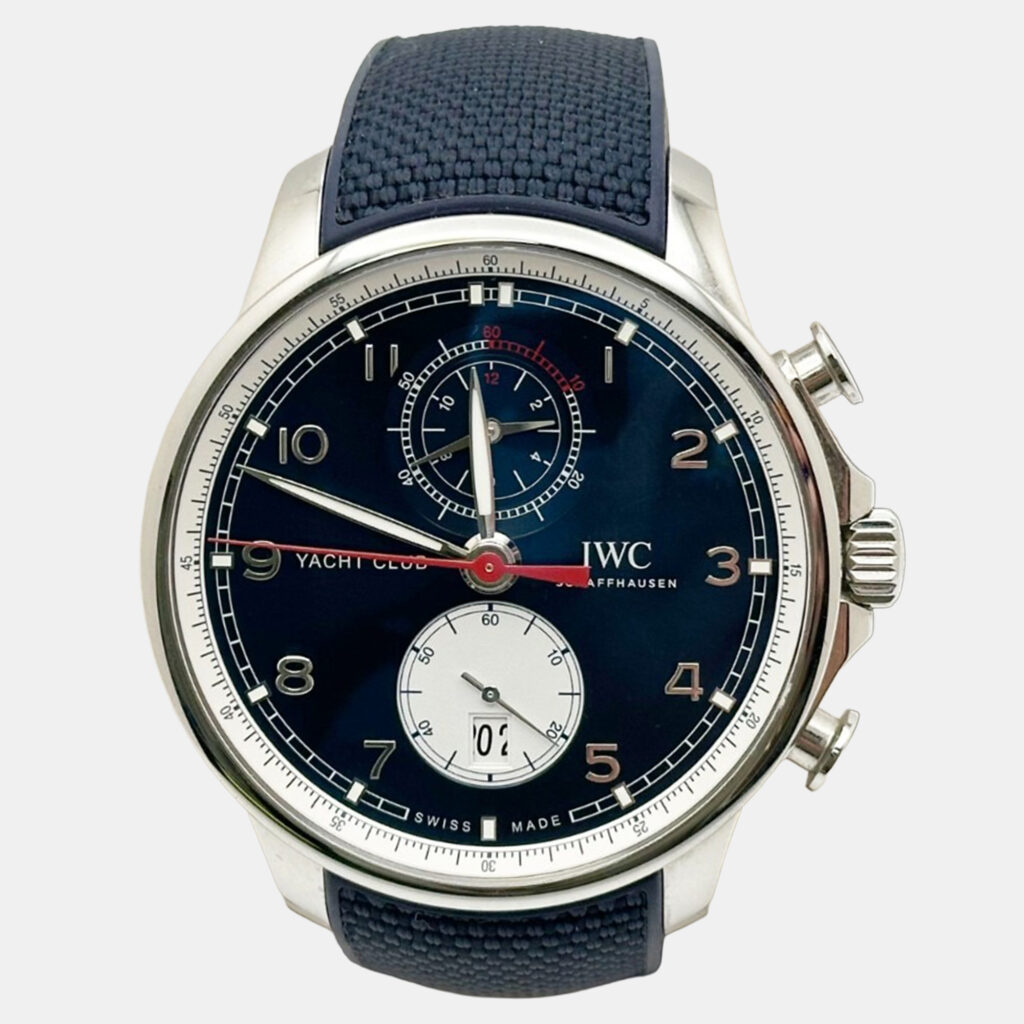 IWC Portugieser Yacht Club Orlebar Brown IW390704 Automatic Blue Stainless Steel Men's Wristwatch 44.6 mm IWC Portugieser Yacht Club Orlebar Brown IW390704 Automatic Blue Stainless Steel Men's Wristwatch 44.6 mm